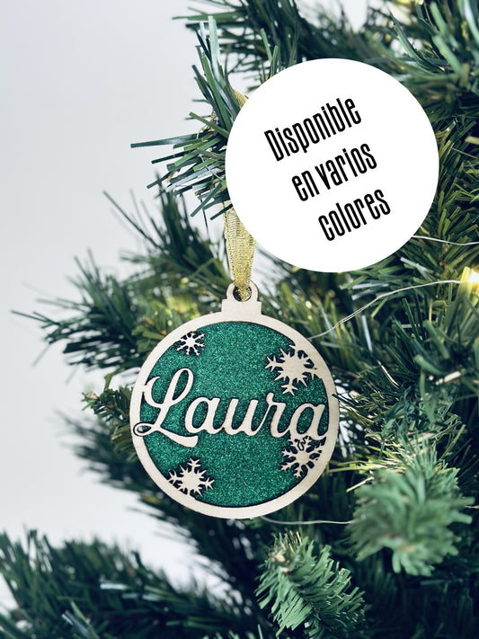 Bola de Navidad personalizada - Nieve