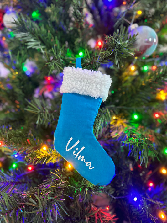 Boa de navidad_ azul