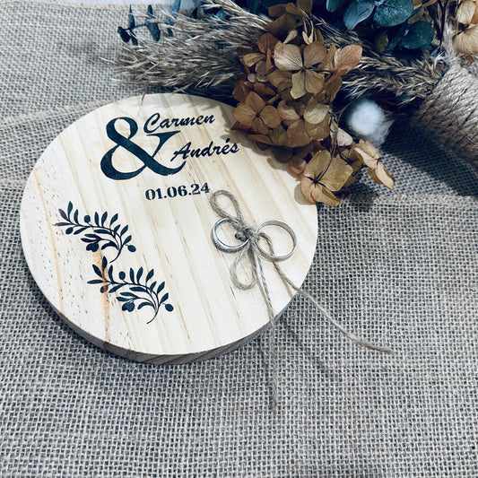 Porta alianzas - Country chic