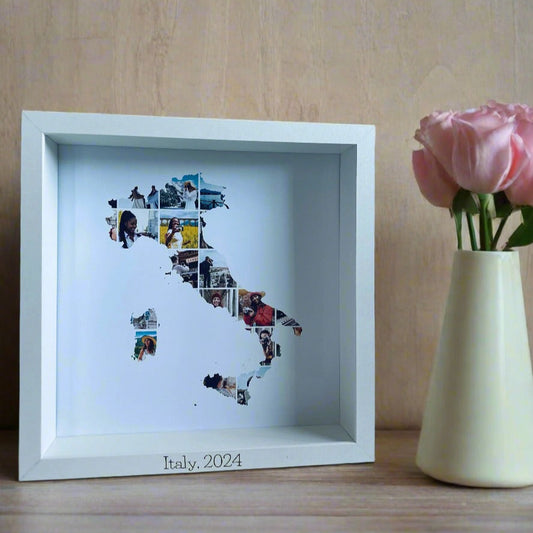 Collage personalizado - vacaciones (forma país)