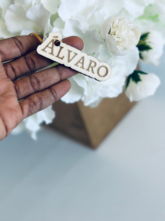 Llavero nombre (madera)