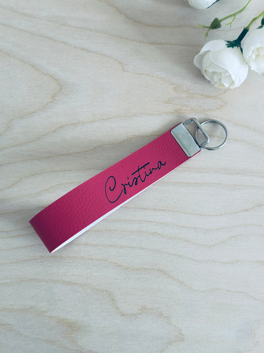 Pulsera llavero con nombre