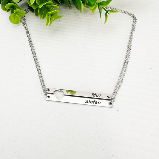 2 COLLARES PERSONALIZADO CON NOMBRES