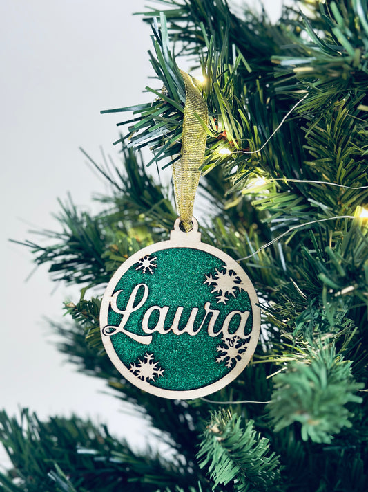 Adorno navideño personalizado