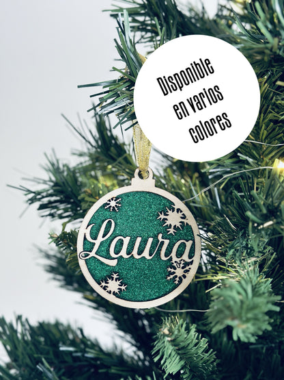Bola de Navidad personalizada - Nieve