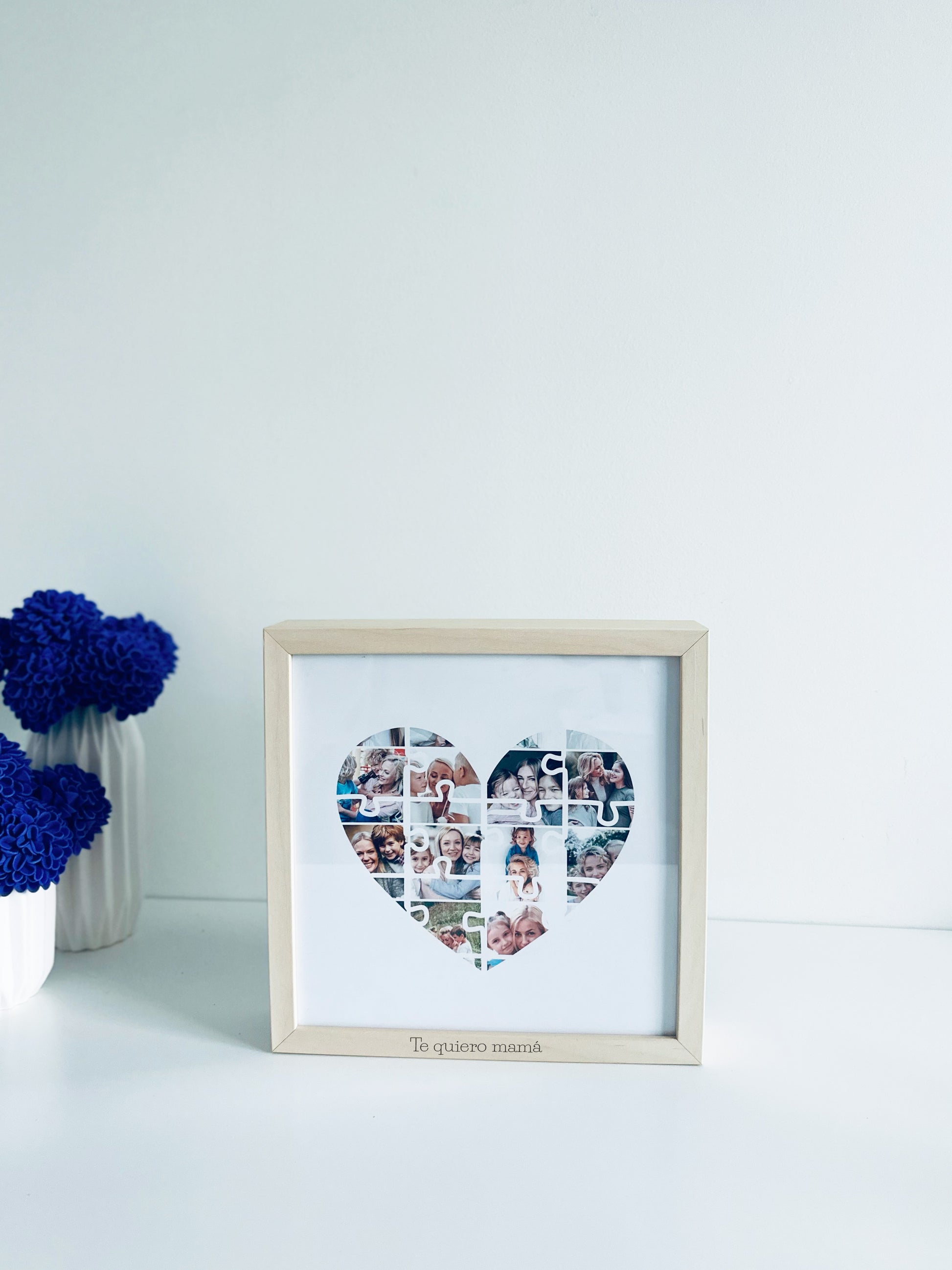 Collage en la forma de corazon