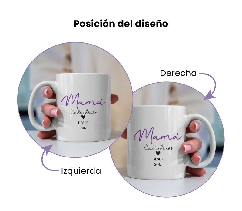 Taza Mama desde poscision del diseño