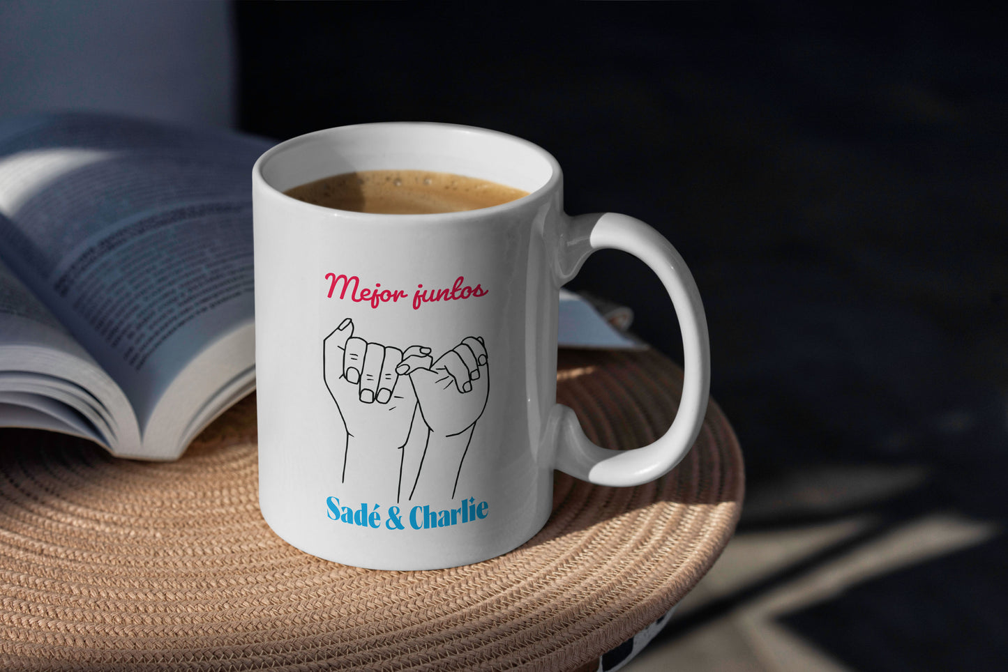 Taza personalizada con ilustration y nombres