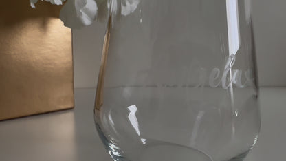 Vaso de vino personalizado